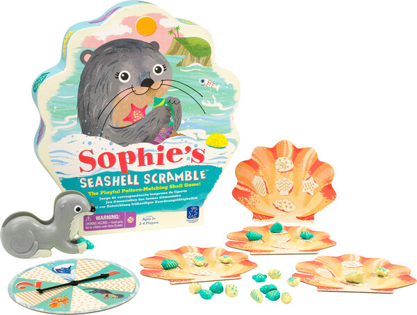 Educational Insights Sophie's Seashell Scramble (fr/en) jeu d'association des formes élémentaire 086002034182