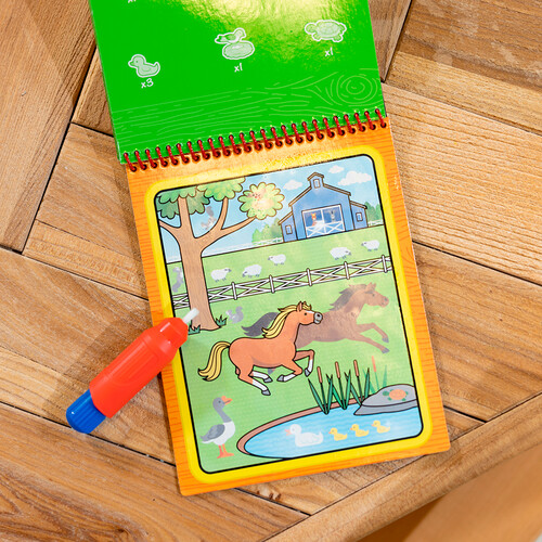 Melissa & Doug water wow - carnet d'activités réutilisable - à la ferme 681147000575