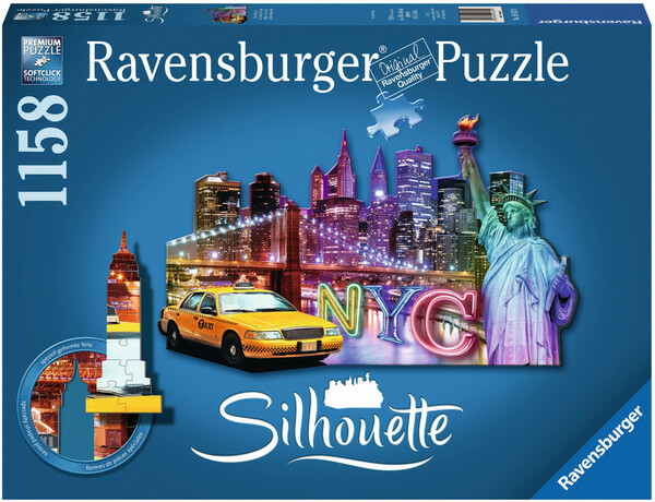 Ravensburger Casse-tête 1158 silhouette - Ville de New York, États-Unis 4005556161539