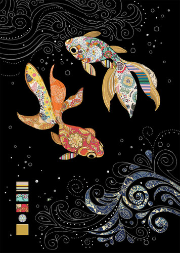 Bug Art Carte fête Jewels poissons sans texte 5033678111469