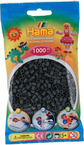 Hama Hama Midi 1000 perles gris foncé 207-71 028178207717