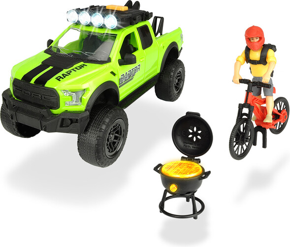 Dickie Toys Ensemble pickup sons et lumières et vélo de montagne 25cm 4006333054709