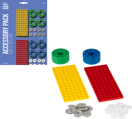 Plus-Plus Plus-Plus petites plaquettes de base et roues - paquet bleu 5710409108874