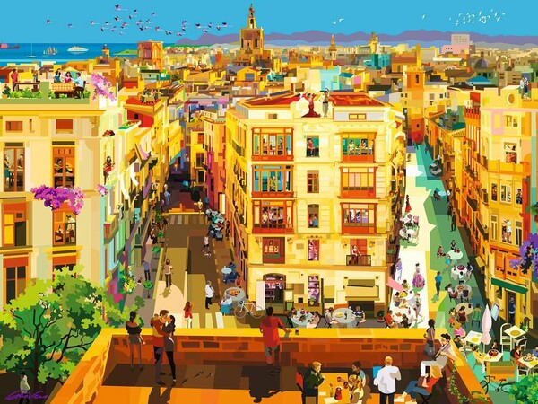 Ravensburger Casse-tête 1500 Dîner à Valence 4005556171927