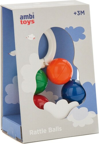 Ambi Toys Hochet balles de couleurs avec anneau de dentition 5011979572899