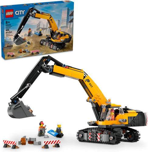 LEGO LEGO 60420 L’excavatrice de construction jaune 673419390187