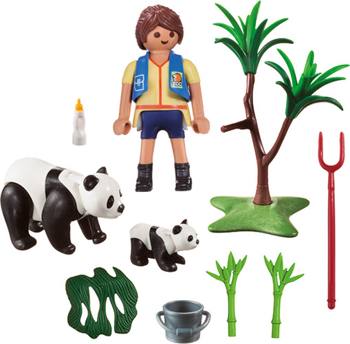 Playmobil Playmobil 70105 Mallette transportable Soigneur et pandas 4008789701053