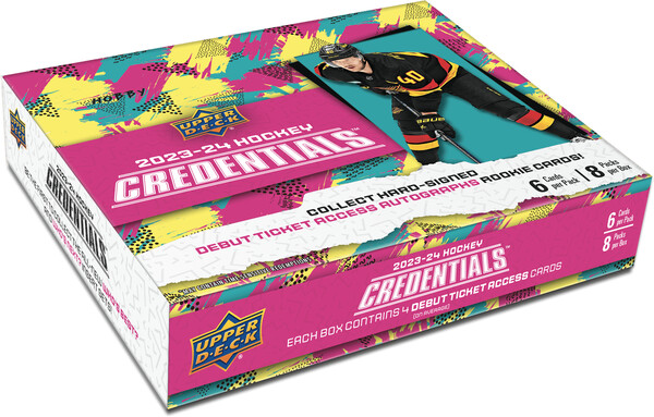 Upper Deck Upper Deck Credentials Hockey 23/24 Hobby Booster Box 053334514798