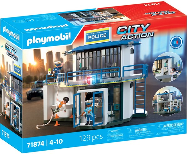 Playmobil Playmobil 71874 Poste de police avec salle de recherche 4008789718747