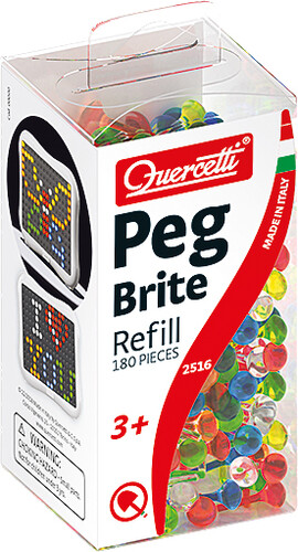 Quercetti Peg Brite chevilles transparentes 180 pieces (Lite-Brite) Quercetti 2516 8007905025161