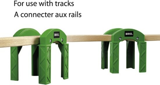 Brio Train Brio Train en bois Supports de pont empilables 33253 7312350332537