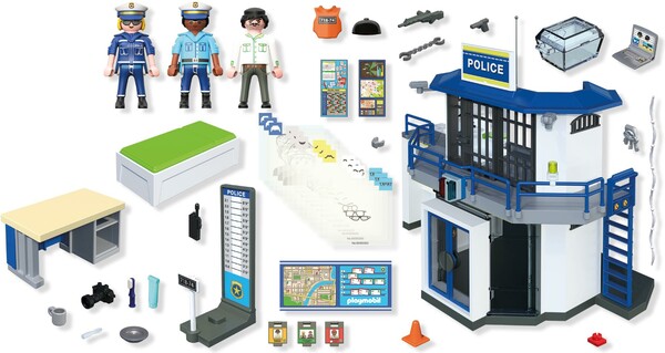 Playmobil Playmobil 71874 Poste de police avec salle de recherche 4008789718747
