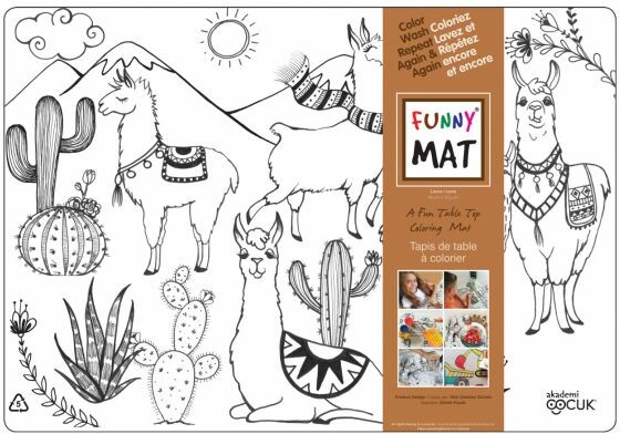 Funny Mat Napperon Funny Mat Lama - transparent 067897005921