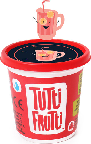 Tutti Frutti Pâte à modeler 100g fluo rouge punch aux fruits (fr/en) 061404128653
