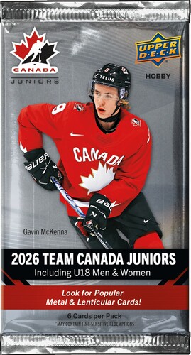 Upper Deck Upper Deck Team Canada Juniors Hockey 2025/26 Hobby Booster (unité) (6/15/12) 053334127004