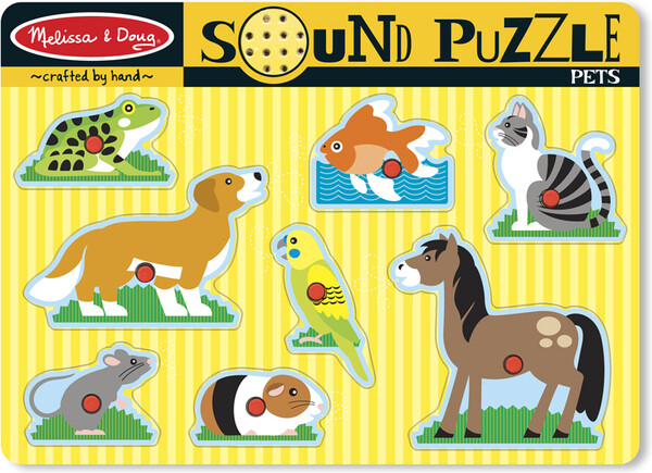 Melissa & Doug Casse-tête sonore animaux de compagnie Melissa & Doug 730 000772007306