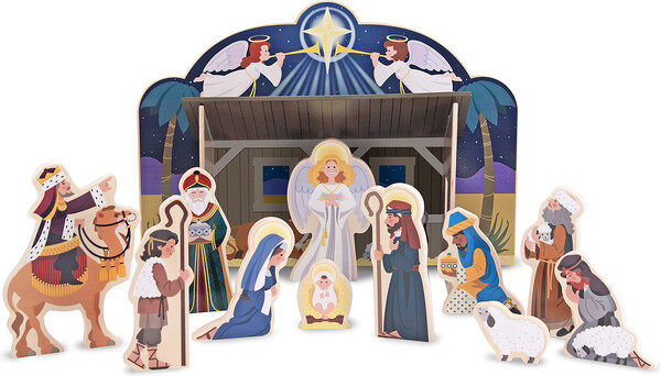 Melissa & Doug Scène de la nativité en bois Melissa & Doug 3858 000772138581