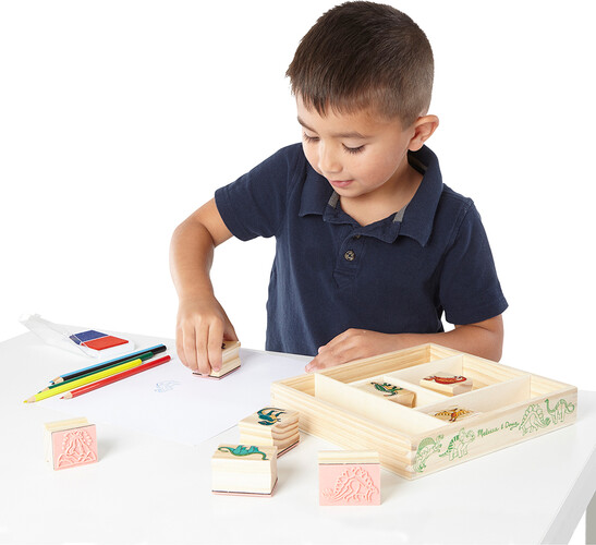 Melissa & Doug ensemble d'estampes - dinosaures 000772116336