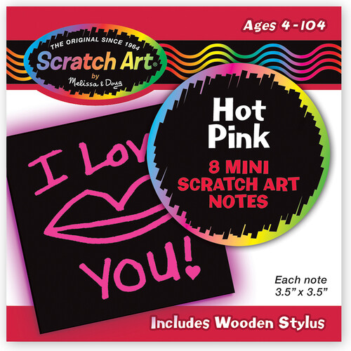 Melissa & Doug Cartes à gratter Scratch Art mini-notes coeur (cartes à gratter) Melissa & Doug 5930 000772059305