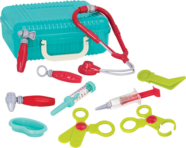 Battat Mallette de médecin, turquoise (Deluxe Doctor Kit) 062243334502