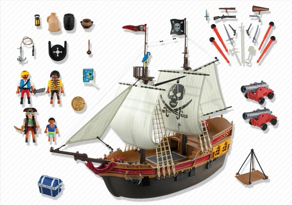 Playmobil Playmobil 5135 Bateau d'attaque des pirates (juil 2012) 4008789051356
