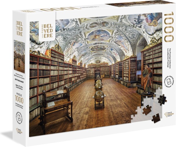 Belvedere Puzzle Casse-tête 1000 Prestige - Bibliothèque du Monastère 061152815003