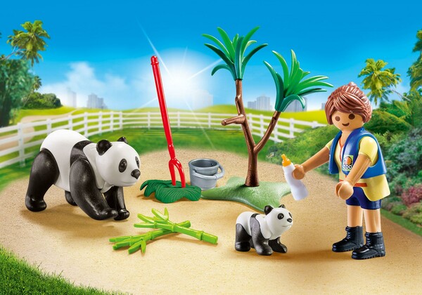 Playmobil Playmobil 70105 Mallette transportable Soigneur et pandas 4008789701053