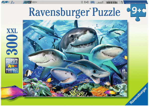 Ravensburger Casse-tête 300 XXL Bande de requins 4005556132256