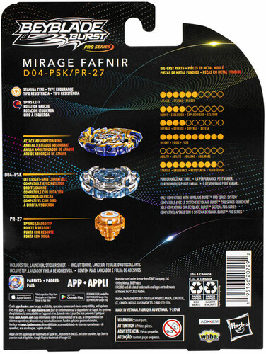 Beyblade Beyblade Burst Pro Series Kit de départ - Mirage Fafnir 195166207292