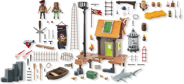 Playmobil Playmobil 71792 Port de pirates avec repaire, prisons et canon 4008789717924