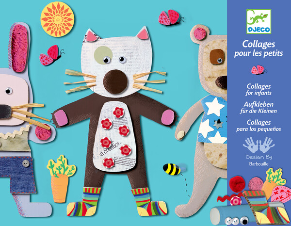 Djeco Collages des petits Petits animaux (fr/en) 3070900086647