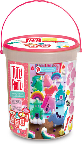 Tutti Frutti Pâte à modeler scintillant seau licornes (fr/en) 061404160905