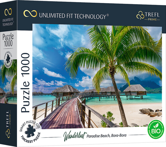 Belvedere Puzzle Casse-tête 1000 UFT - Plage paradis Bora-Bora 5900511107043