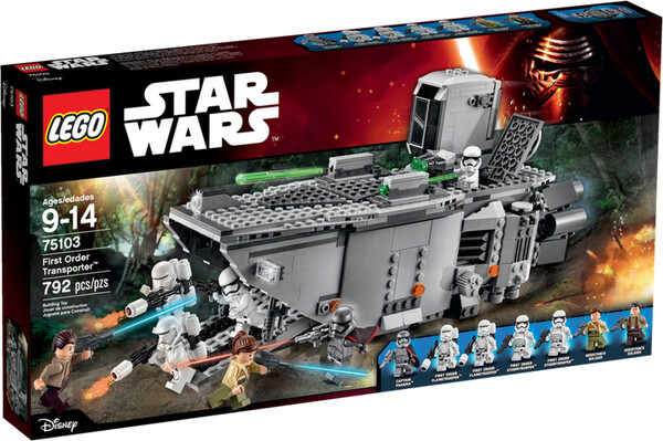 LEGO LEGO 75103 Star Wars Transporteur First Order (Transporter) (sep 2015) 673419231596