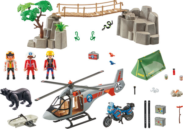 Playmobil Playmobil 70663 Unité de secouristes avec hélicoptère (juillet 2021) 4008789706638