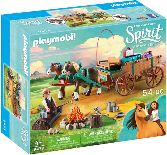 Playmobil Playmobil 9477 Spirit Jim et charrette 4008789094773