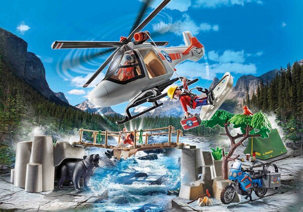 Playmobil Playmobil 70663 Unité de secouristes avec hélicoptère (juillet 2021) 4008789706638