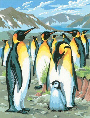 Sequin Peinture à numéro Peinture à numéro Junior Pingouins 5013634000334
