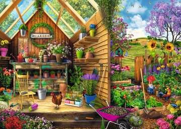 Ravensburger casse-tete Casse-tête 300 Large Vue sur l'abri de jardin 4005556167876