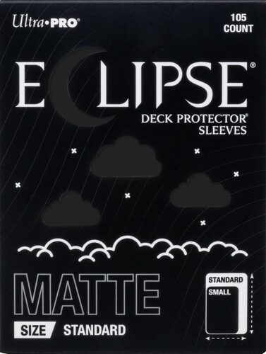 Ultra PRO Protecteurs de cartes Standard Eclipse PRO-Matte Noir 105ct 074427166809