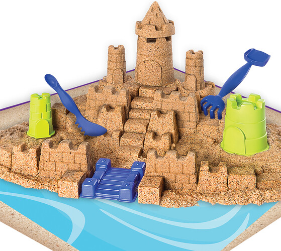 Kinetic Sand Kinetic Sand - Ensemble Royaume de sable de plage (sable cinétique) 778988148389