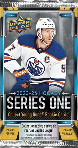 Upper Deck Upper Deck series one Hockey 23/24 booster gravity feed 053334147330