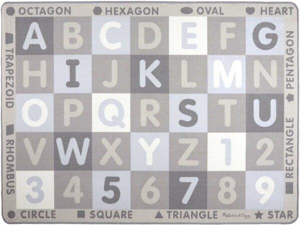 Melissa & Doug Tapis jumbo alphabet et chiffres (ABC 123) en anglais 147x200cm Melissa & Doug 5196 000772051965