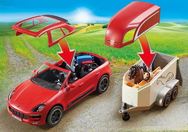 Playmobil Playmobil 9376 Porsche Macan GTS avec remorque 4008789093769