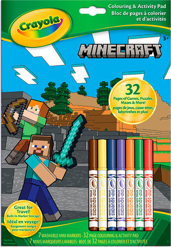 Crayola Pages à colorier Minecraft 063652590404