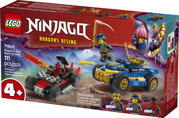 LEGO LEGO 71840 Le duel en voitures de course de Rogue et Drix 673419405089