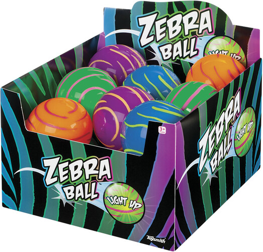 Toysmith Balle à rayures (Zebra Ball) (unité) (varié) 085761191150
