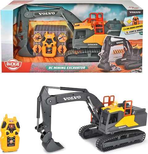Dickie Toys dickie - volvo excavatrice minière radiocommandée sons et lumières 60 cm 4006333074790