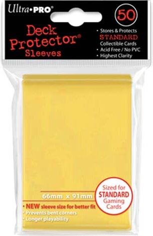 Ultra PRO Protecteurs de cartes Standard PRO-Gloss jaune 50ct 074427826758