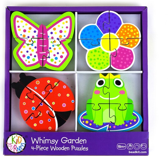 Bead Bazaar Casse-tête 4x4 en bois jardin de fantaisie "Whimsy Garden" 633870088610